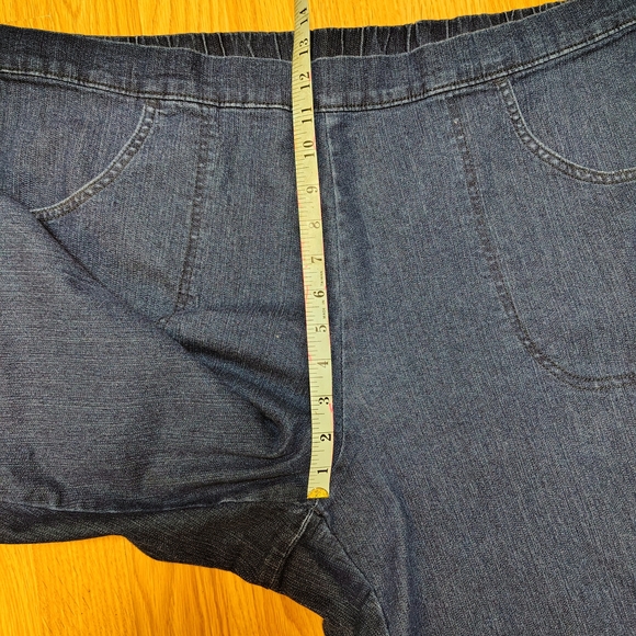 Just My Size Womans Elastic Waist,Blue Jeans, Size 3X - Picture 6 of 9